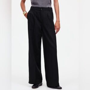 SOLD: Black Madewell Harlow Pants in size 4 | Wide-Leg Pants | Casual